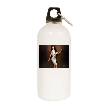 Jennifer Love Hewitt White Water Bottle With Carabiner