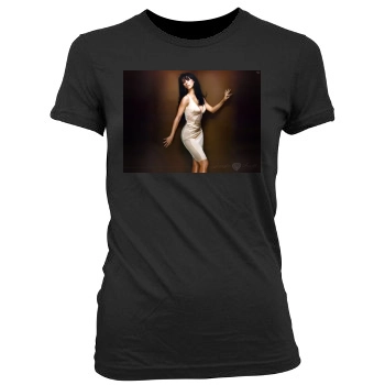 Jennifer Love Hewitt Women's Junior Cut Crewneck T-Shirt