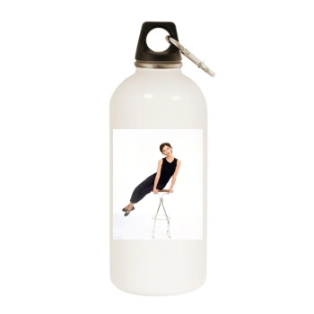 Jennifer Love Hewitt White Water Bottle With Carabiner