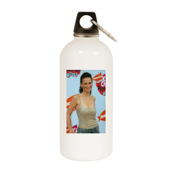 Jennifer Love Hewitt White Water Bottle With Carabiner