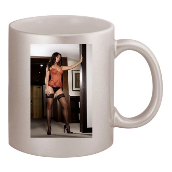 Jennifer Metcalfe 11oz Metallic Silver Mug