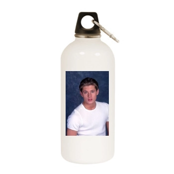Jensen Ackles White Water Bottle With Carabiner