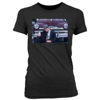 Jensen Ackles Women's Junior Cut Crewneck T-Shirt