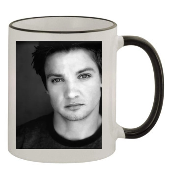 Jeremy Renner 11oz Colored Rim & Handle Mug