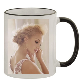 Jessica Alba 11oz Colored Rim & Handle Mug