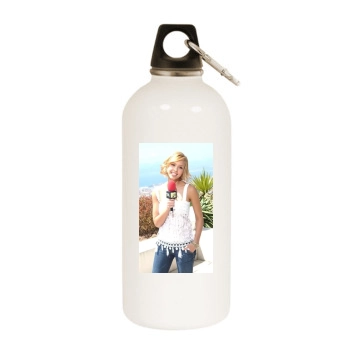 Jessica Alba White Water Bottle With Carabiner