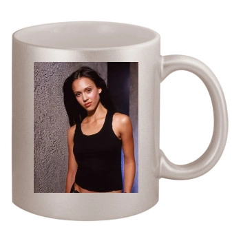 Jessica Alba 11oz Metallic Silver Mug