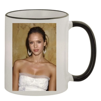 Jessica Alba 11oz Colored Rim & Handle Mug