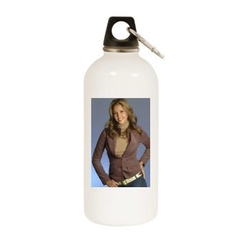 Jessica Alba White Water Bottle With Carabiner