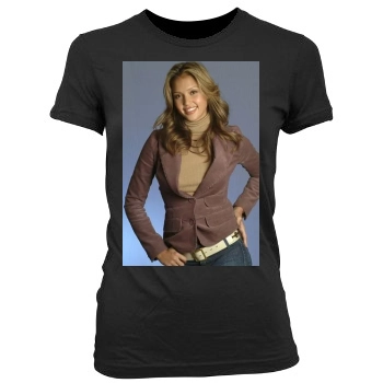 Jessica Alba Women's Junior Cut Crewneck T-Shirt