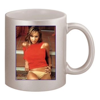 Jessica Alba 11oz Metallic Silver Mug