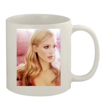 Jessica Alba 11oz White Mug