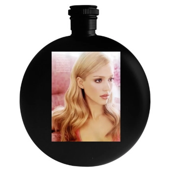 Jessica Alba Round Flask