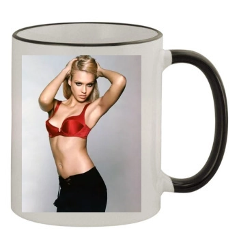 Jessica Alba 11oz Colored Rim & Handle Mug