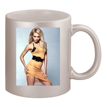 Jessica Alba 11oz Metallic Silver Mug