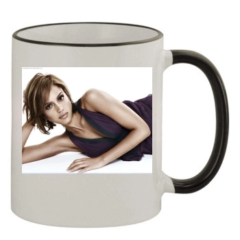 Jessica Alba 11oz Colored Rim & Handle Mug