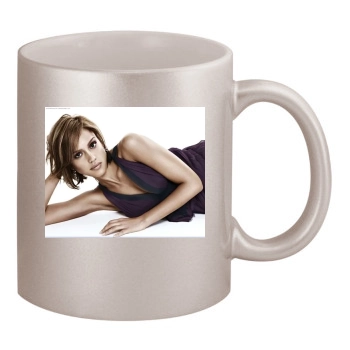 Jessica Alba 11oz Metallic Silver Mug