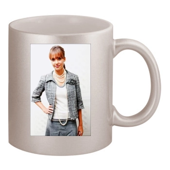 Jessica Alba 11oz Metallic Silver Mug