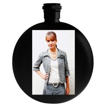 Jessica Alba Round Flask