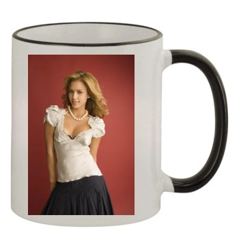 Jessica Alba 11oz Colored Rim & Handle Mug