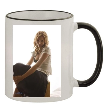 Jessica Alba 11oz Colored Rim & Handle Mug