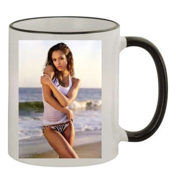 Jessica Alba 11oz Colored Rim & Handle Mug