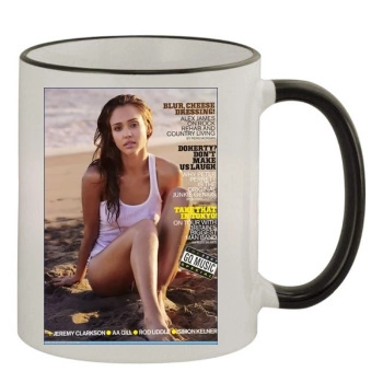 Jessica Alba 11oz Colored Rim & Handle Mug