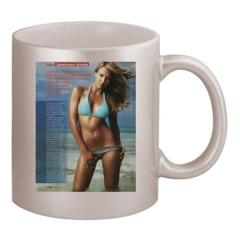 Jessica Alba 11oz Metallic Silver Mug