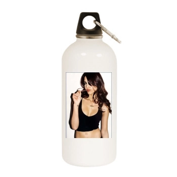 Jessica Alba White Water Bottle With Carabiner