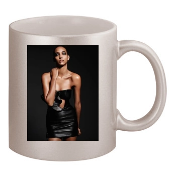 Cora Emmanuel 11oz Metallic Silver Mug