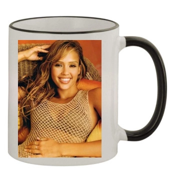 Jessica Alba 11oz Colored Rim & Handle Mug