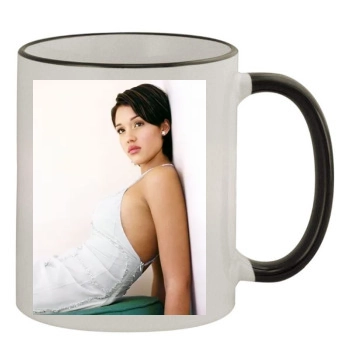 Jessica Alba 11oz Colored Rim & Handle Mug