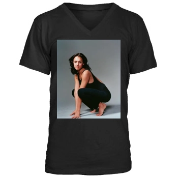 Jessica Alba Men's V-Neck T-Shirt