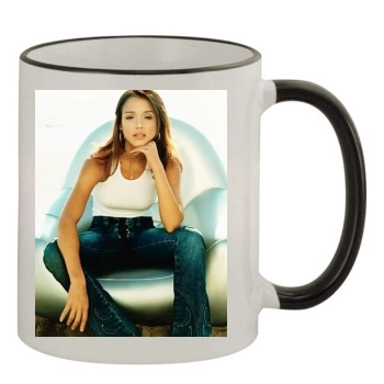 Jessica Alba 11oz Colored Rim & Handle Mug