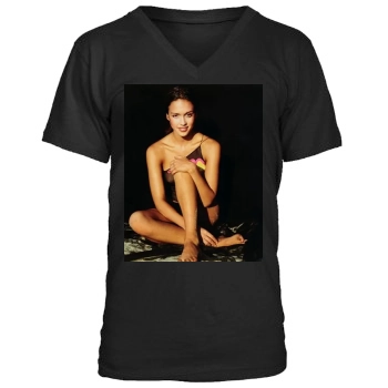 Jessica Alba Men's V-Neck T-Shirt