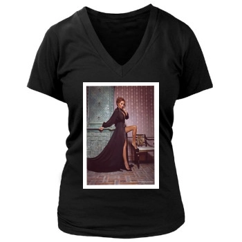 Dara Women's Deep V-Neck TShirt