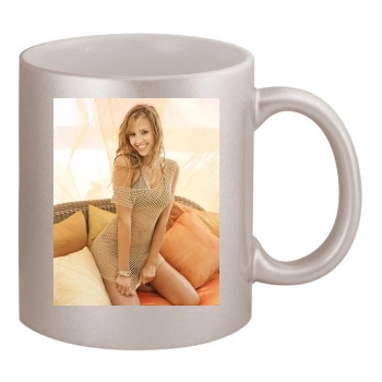 Jessica Alba 11oz Metallic Silver Mug