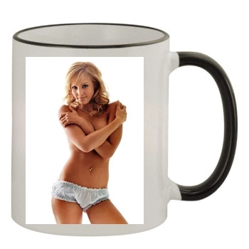 Jessica Alba 11oz Colored Rim & Handle Mug