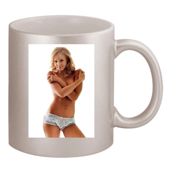 Jessica Alba 11oz Metallic Silver Mug