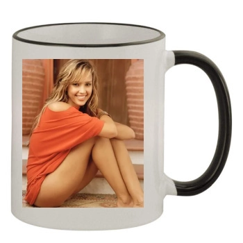 Jessica Alba 11oz Colored Rim & Handle Mug