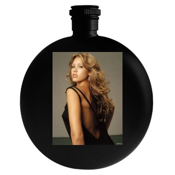 Jessica Alba Round Flask