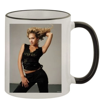 Jessica Alba 11oz Colored Rim & Handle Mug