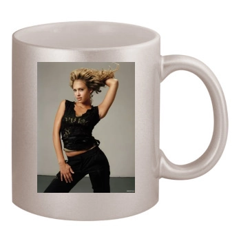 Jessica Alba 11oz Metallic Silver Mug