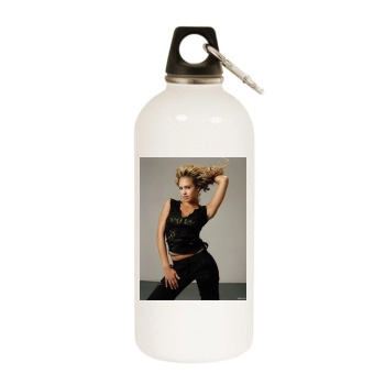 Jessica Alba White Water Bottle With Carabiner