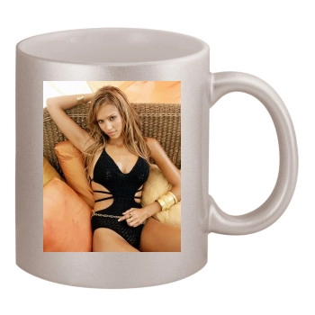 Jessica Alba 11oz Metallic Silver Mug