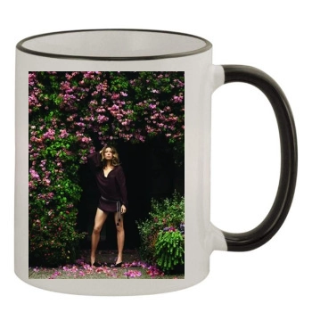 Jessica Biel 11oz Colored Rim & Handle Mug