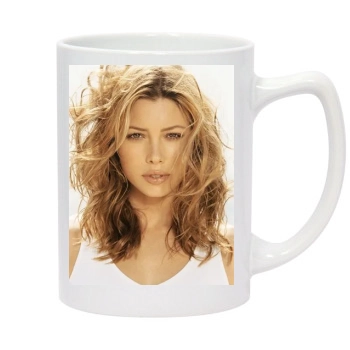 Jessica Biel 14oz White Statesman Mug