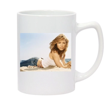 Jessica Biel 14oz White Statesman Mug