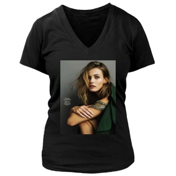 Edita Vilkeviciute Women's Deep V-Neck TShirt