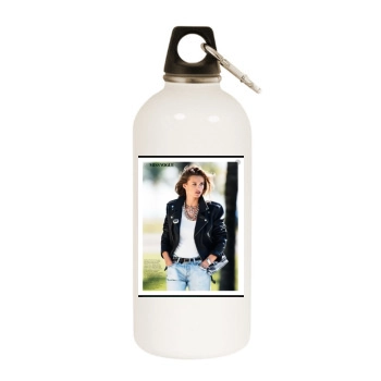 Edita Vilkeviciute White Water Bottle With Carabiner